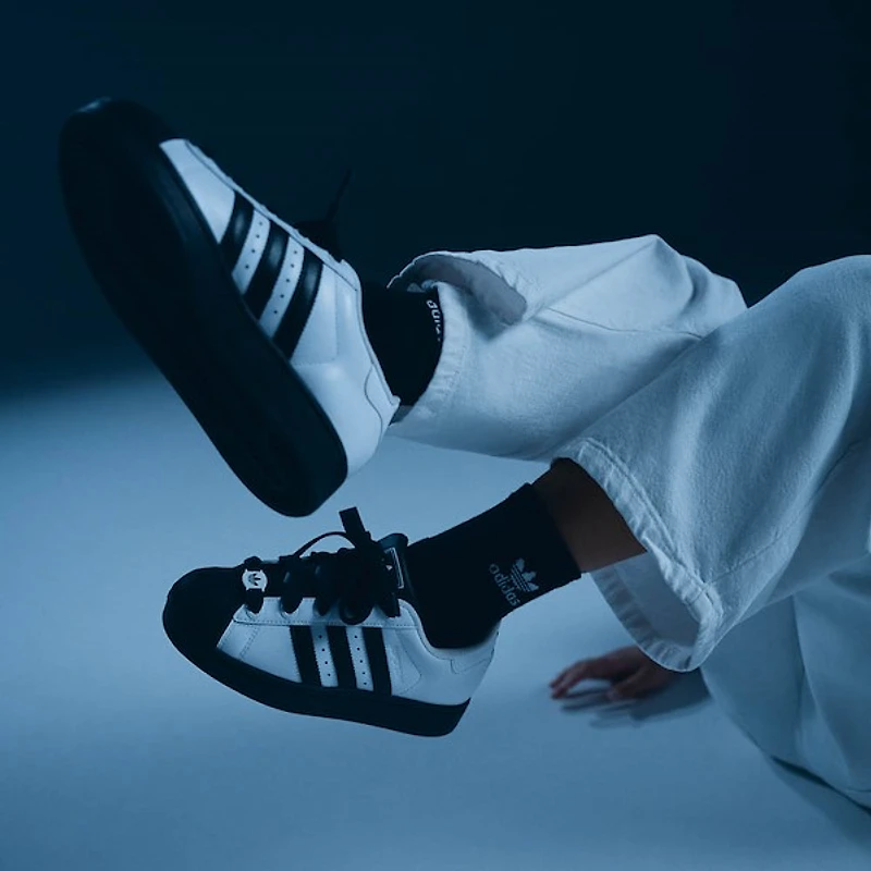 adidas Superstar II Athletic Shoe - Big Kid White / Core Black