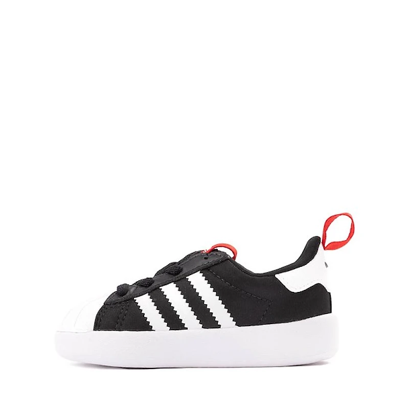 adidas x Disney Adifom Superstar 360 Mickey Mouse Athletic Shoe - Little Kid Core Black / White Better Scarlet
