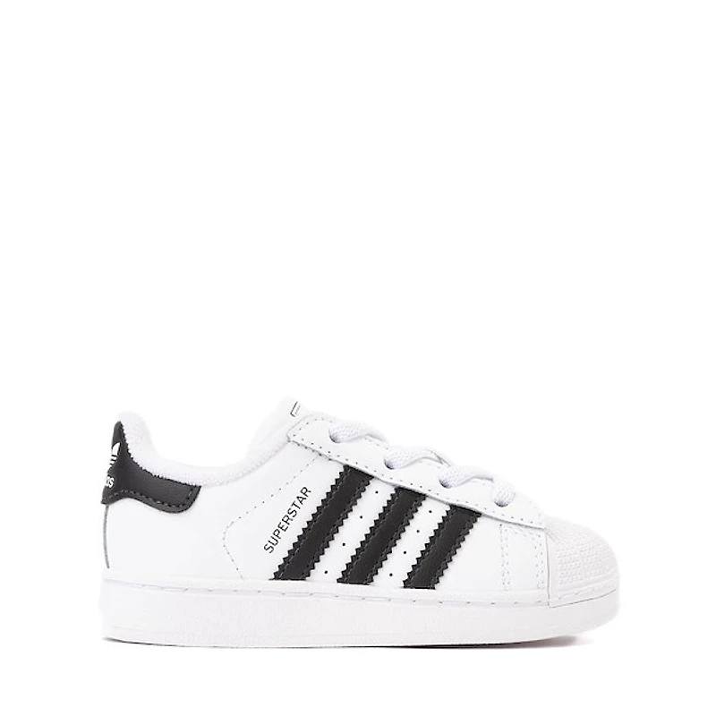 adidas Superstar II Elastic Lace Athletic Shoe - Baby / Toddler White Core Black