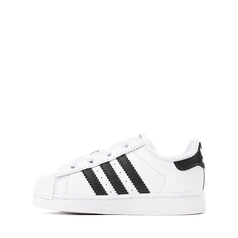 adidas Superstar II Elastic Lace Athletic Shoe - Baby / Toddler White Core Black