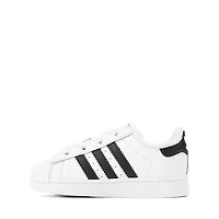 adidas Superstar II Elastic Lace Athletic Shoe - Baby / Toddler White Core Black