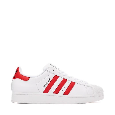 adidas Superstar II Athletic Shoe - White / Better Scarlet Core Black