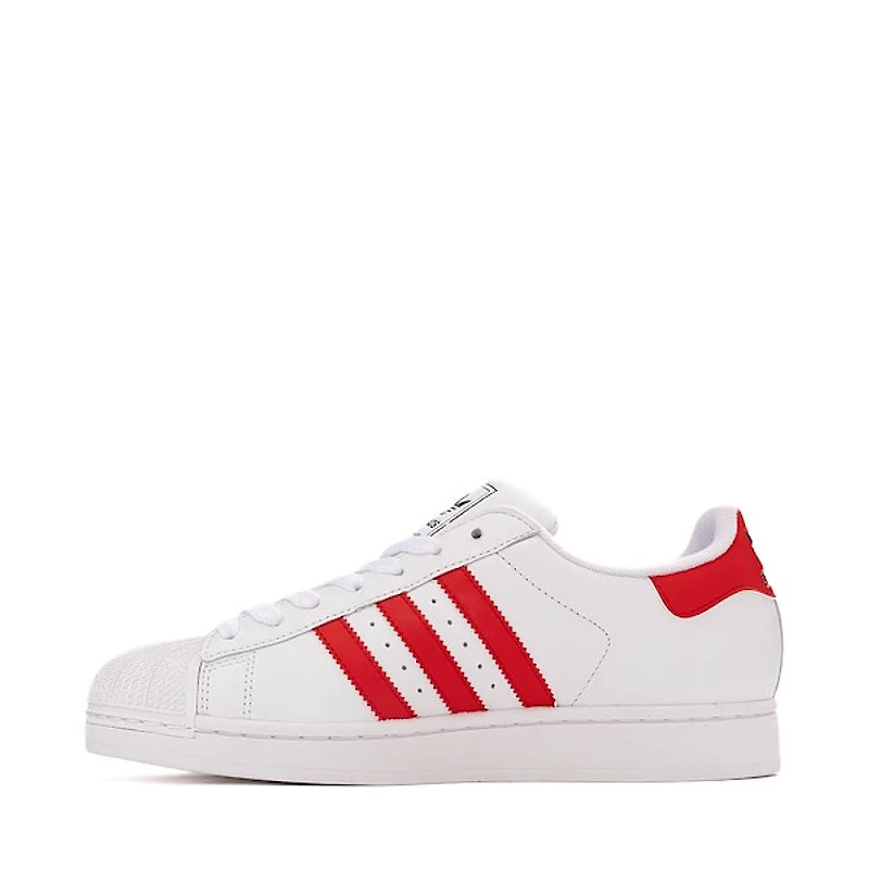 adidas Superstar II Athletic Shoe - White / Better Scarlet Core Black