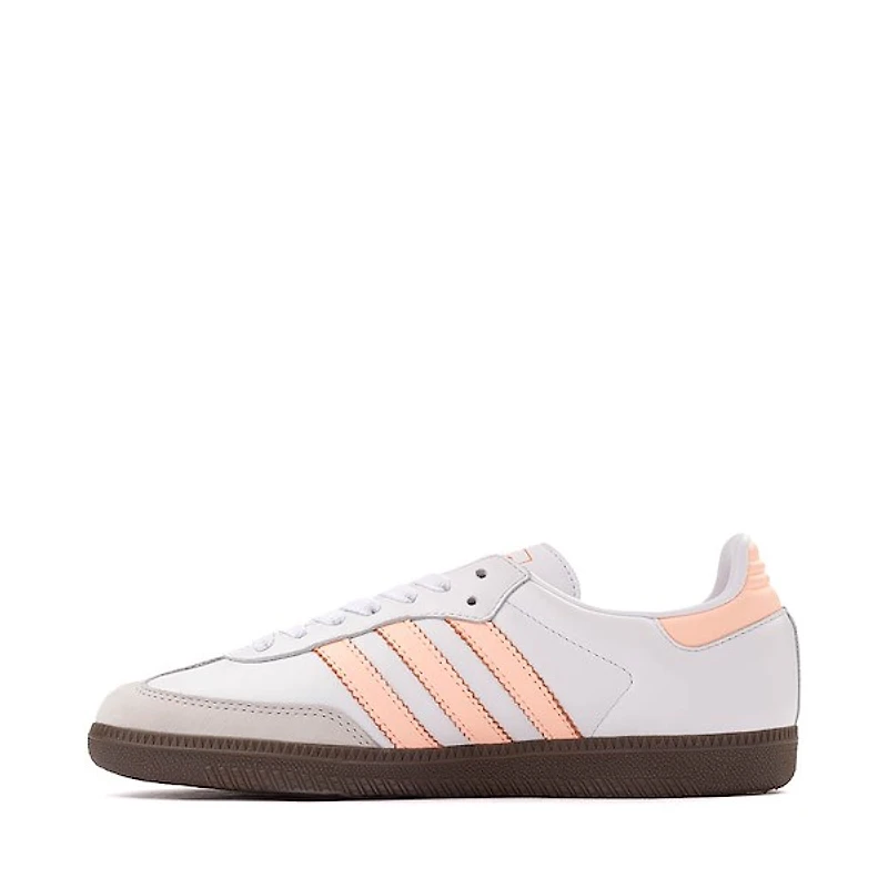 Womens adidas Samba OG Athletic Shoe - White / Clear Orange Semi Coral Gum