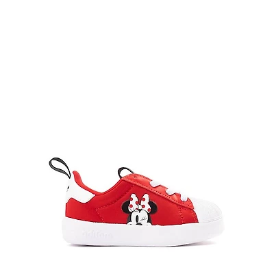 adidas x Disney Adifom Superstar 360 Minnie Mouse Athletic Shoe - Baby / Toddler Better Scarlet White Core Black