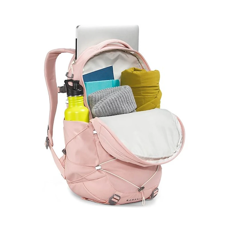 Womens The North Face Borealis Backpack - Pink Moss Dark Heather / Gardinia White