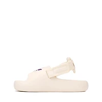 adidas Adifom Adilette Slide Sandal - Toddler / Little Kid Cream White Active Purple Better Scarlet