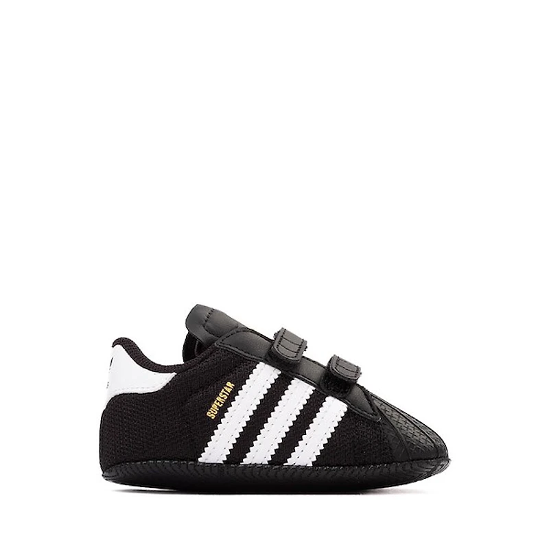 adidas Superstar II Crib Shoe - Baby Core Black / White Gold Metallic