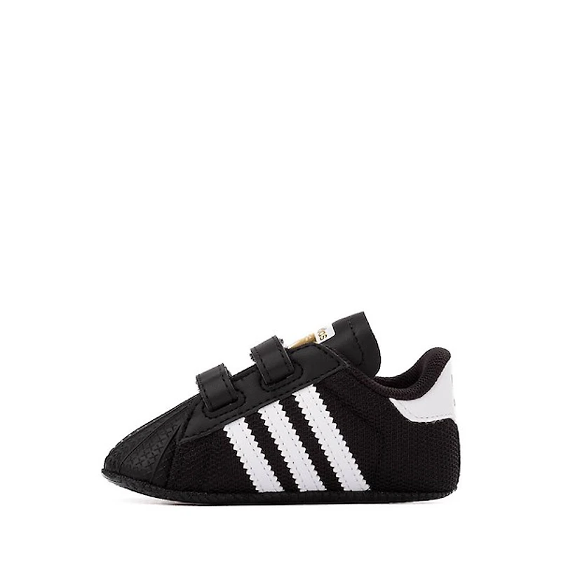 adidas Superstar II Crib Shoe - Baby Core Black / White Gold Metallic