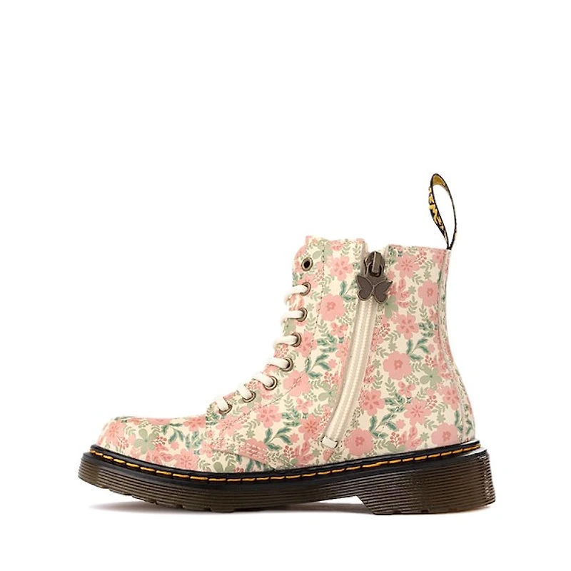 Dr. Martens 1460 8-Eye Pop Floral Boot - Little Kid / Big Pink