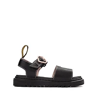 Dr. Martens Marlowe II Hearts Sandal - Little Kid / Big Black Powder Pink