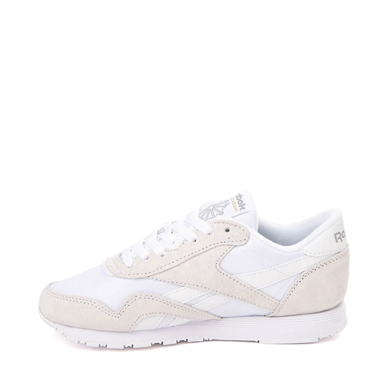 Womens Reebok Classic Nylon Athletic Shoe - Chalk / White