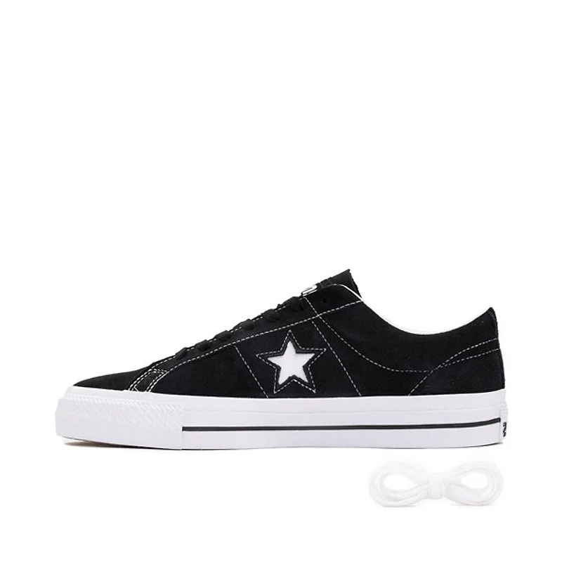 Converse CONS One Star Pro Suede Skate Shoe - Black / White