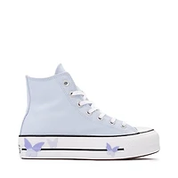 Womens Converse Chuck Taylor All Star Lift Butterflies High-Top Sneaker - Blue Supermoon