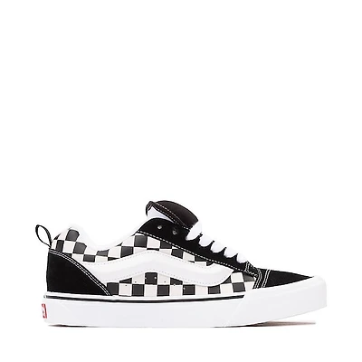 Vans Knu Skool Checkerboard Skate Shoe - Black / White