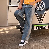 Vans Knu Skool Checkerboard Skate Shoe - Black / White