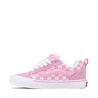 Vans Knu Skool Checkerboard Skate Shoe - Pink / White