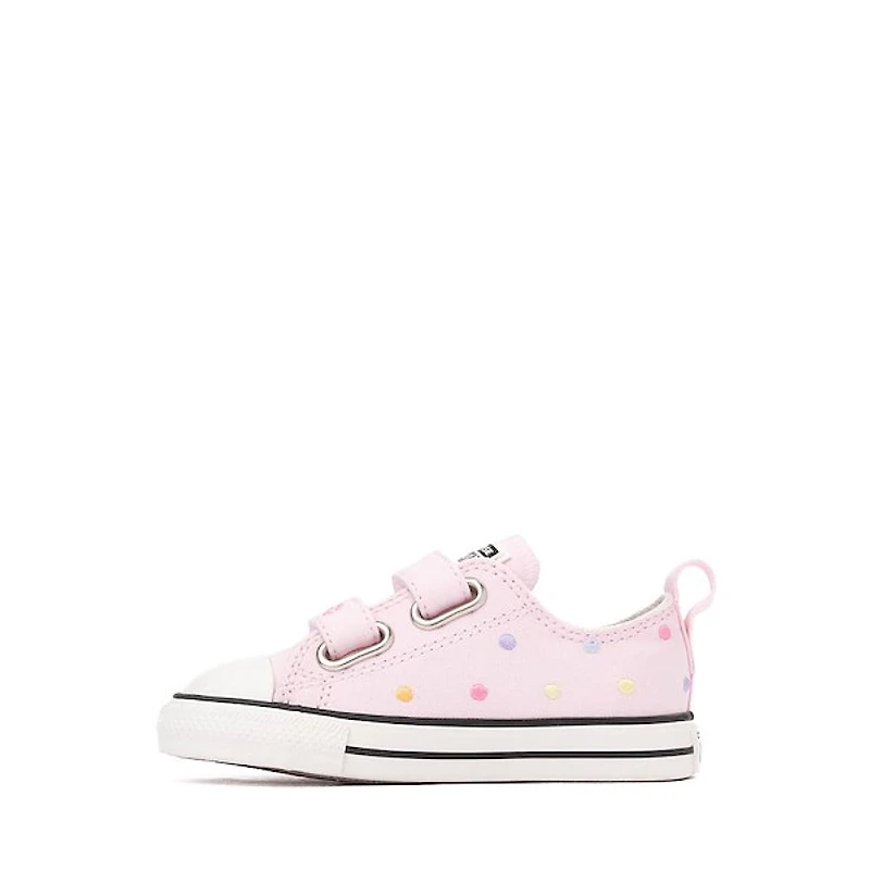 Converse Chuck Taylor All Star 2V Low-Top Sneaker - Baby / Toddler - Pink / Polka Dots