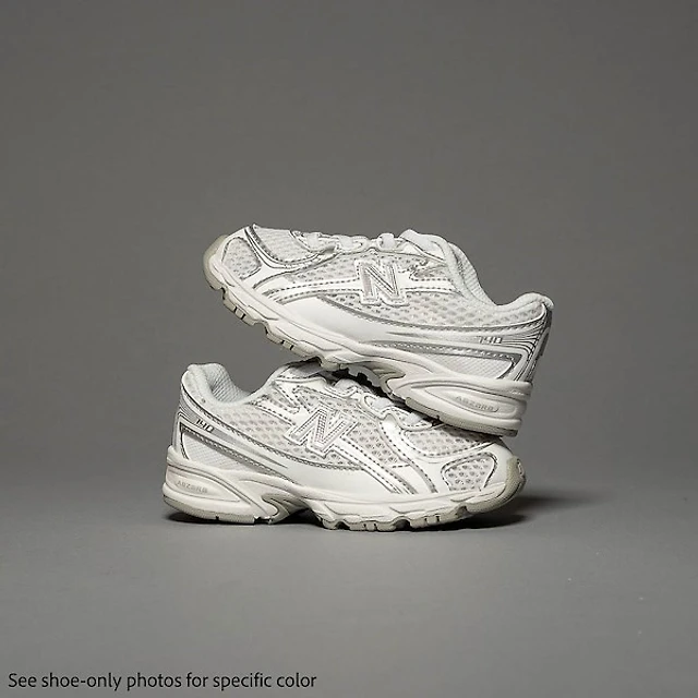 New Balance 740 Athletic Shoe - Baby / Toddler White Silver Metallic