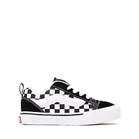 Vans Knu Skool Checkerboard Skate Shoe - Little Kid - Black / White