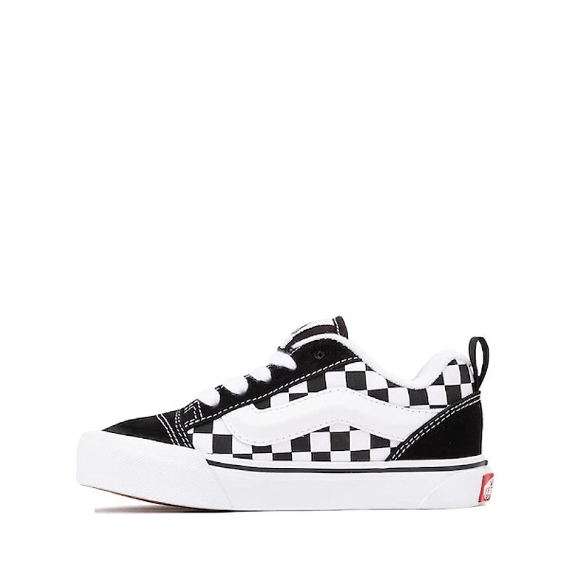 Vans Knu Skool Checkerboard Skate Shoe - Little Kid - Black / White