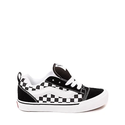 Vans Knu Skool Checkerboard Skate Shoe - Big Kid - Black / White
