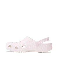 Crocs Classic Warped Checker Clog - White / Pink