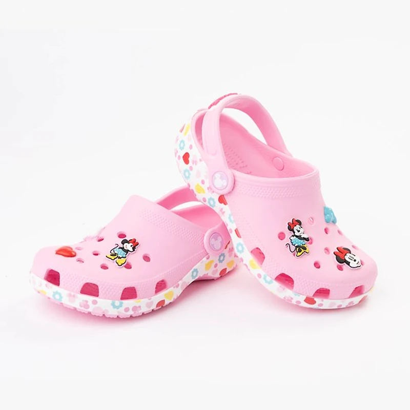 Disney Crocs Minnie Mouse & Friends Classic Clog - Little Kid / Big Pink