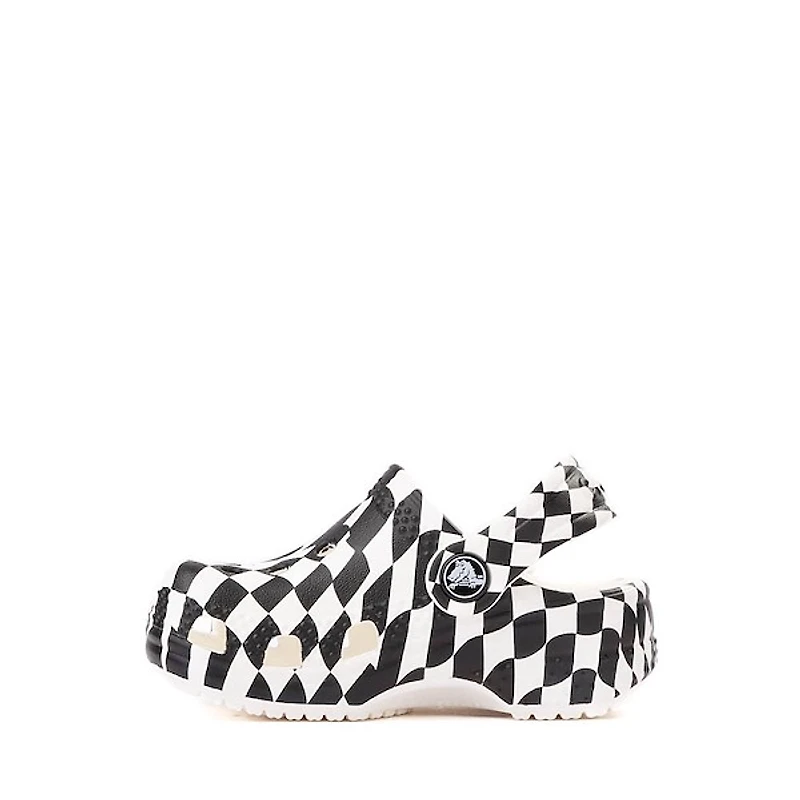 Crocs Littles&trade Warped Checker Clog - Baby - White / Black