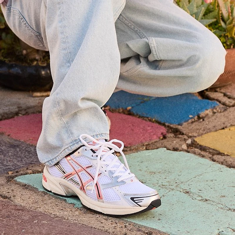 ASICS Gel-1130 Athletic Shoe - White / Desert Red