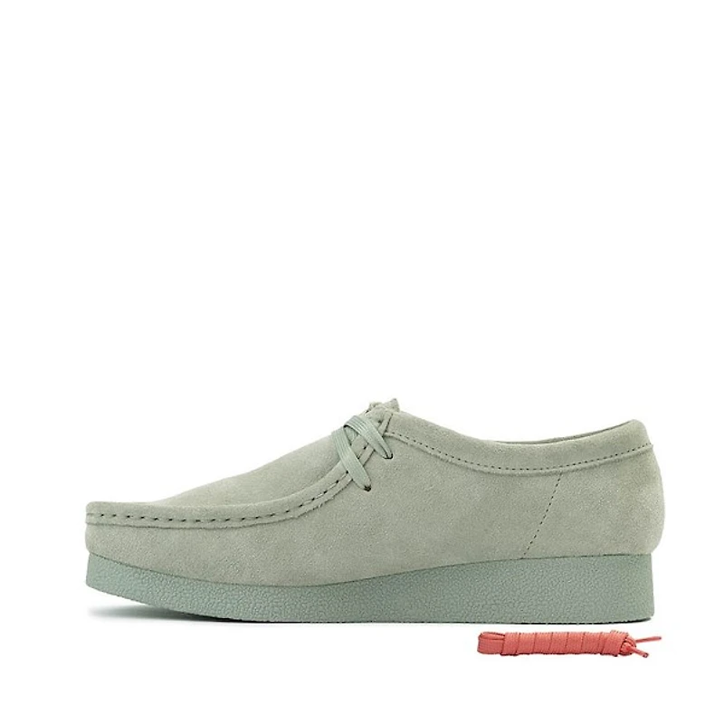 Womens Clarks Wallabee EVO LO Casual Shoe - Light Green
