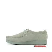 Womens Clarks Wallabee EVO LO Casual Shoe - Light Green
