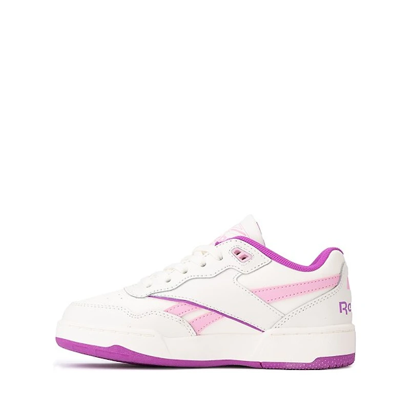 Reebok BB 4000 II Athletic Shoe - Little Kid Chalk / Purple