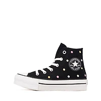 Converse Chuck Taylor All Star Lift High-Top Sneaker - Little Kid Black / Polka Dots