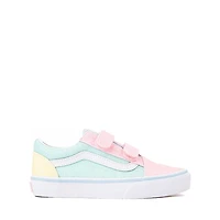Vans Old Skool V Glitter Skate Shoe - Little Kid Pastel / Multicolor