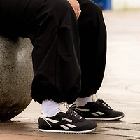 Womens Reebok Classic AZ Athletic Shoe - Washed Black / Chalk