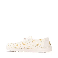 Womens HEYDUDE Wendy Evil Eye Slip-On Casual Shoe - Egret