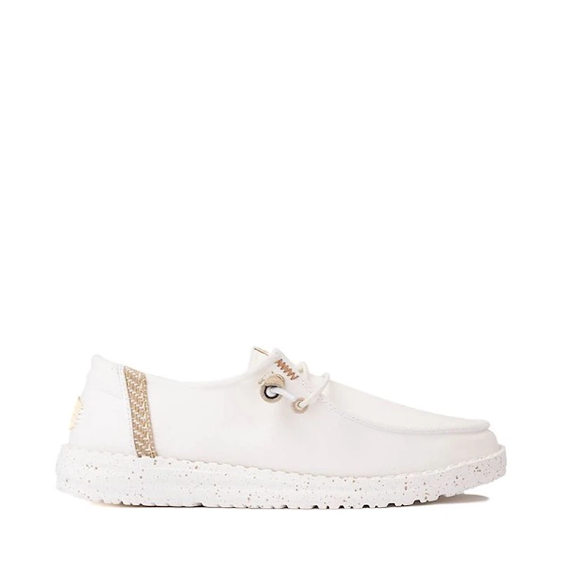 Womens HEYDUDE Wendy Elevated Basics Slip-On Casual Shoe - White
