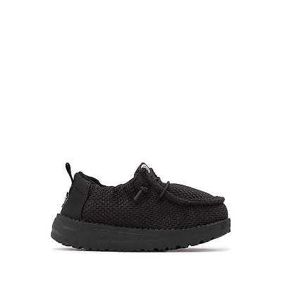HEYDUDE LILDUDE Slip-On Casual Shoe - Baby Black Monochrome