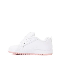 DC Court Graffik Skate Shoe - Little Kid / Big Kid - White / Pink