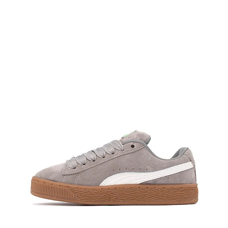 PUMA Suede XL Sneaker - Big Kid Gray / White