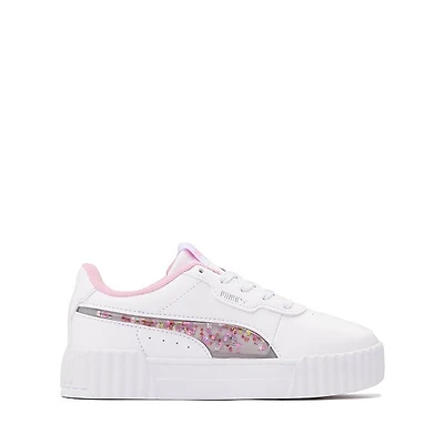 PUMA Carina 3.0 Jelly Stars Athletic Shoe - Little Kid / Big White Pink