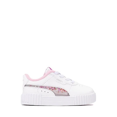 PUMA Carina 3.0 Jelly Stars Athletic Shoe - Baby / Toddler White Pink