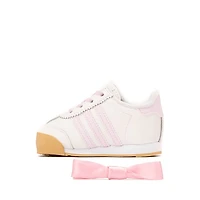 adidas Samoa Athletic Shoe - Baby / Toddler Cloud White Clear Pink Gold Metallic