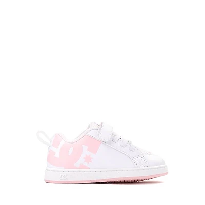 DC Court Graffik Skate Shoe - Baby / Toddler White Pink