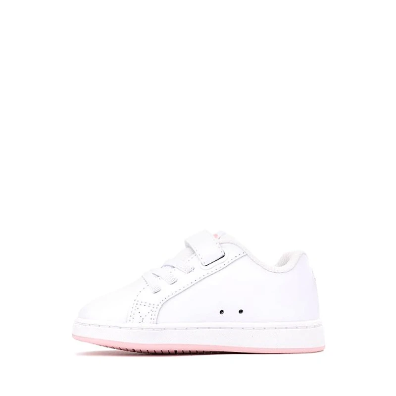 DC Court Graffik Skate Shoe - Baby / Toddler - White / Pink