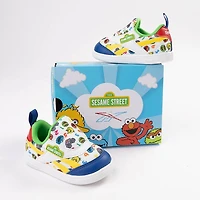 Reebok x Sesame Street Fun-All-Over Club C Revenge Slip-On Athletic Shoe - Baby / Toddler White Multicolor