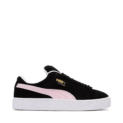 Womens PUMA Suede XL Athletic Shoe - Black / Whisp Of Pink White