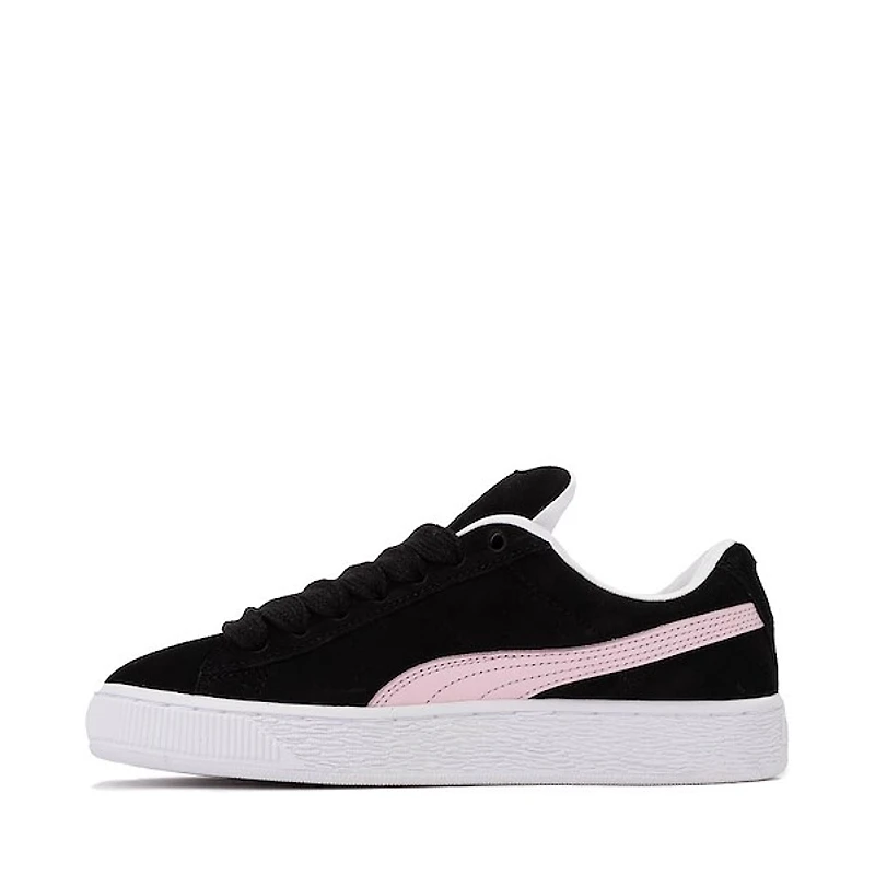 Womens PUMA Suede XL Athletic Shoe - Black / Whisp Of Pink White