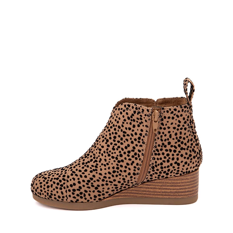 TOMS Clare Wedge Boot - Little Kid / Big Toffee Cheetah